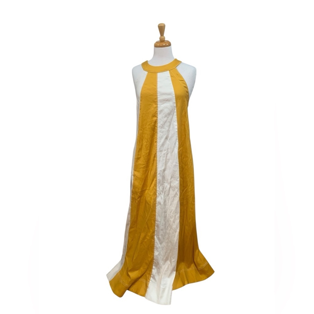 The Ami Linen Halter Maxi Dress by Maeve size small NWT